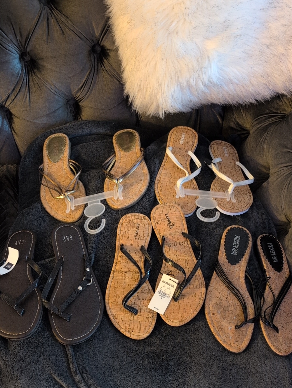 Kenneth Cole, Gap, Express  Thong Sandals